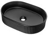 Waschtisch Skelbolu 80x71x40 cm Eichenoptik/Schwarz [en. casa] Bild 3