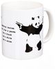 Close Up Tasse Destroy Racism Tasse Banksy Panda Kaffeetasse Bild 2