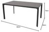 Gartentisch Carcassonne 160x90x74cm anthrazit Bild 2