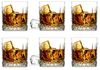 6 Whiskygläser 280ml mit Relief Wassergläser Saftgläser Longdrinkgläser Trinkgläser Cocktailgläser Bild 5