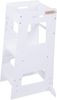 KiddyMoon Lernturm Für Kinder Baby Lernstuhl Montessori Küchenhelfer ST-003, Weiß, (HxTxB) 91,5 x 49,4 x 39,3 cm Bild 1