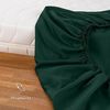 Blumtal® Spannbettlaken 105x190 cm - Bettlaken 105x190 Spannbettlaken aus Microfaser - Spannbetttuch 105x190 cm - Spannleintuch 105x190 - Leintuch 105x190 cm - Bettbezug 105x190 - Laken - Dunkelgrün Bild 5