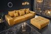 riess-ambiente Big-Sofa ELEGANCIA 285cm senfgelb, Einzelartikel 1 Teile, XXL Couch · Samt · mit Federkern · inkl. Kissen · Design Bild 4