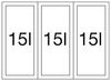 BLANCO 526204 SELECT II 60/3 Abfallsystem 45 (3x 15) Liter für 60 cm Schrankbreite / Frontanbindung Bild 3