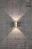 LED Wandaußenleuchte up down Messing Nordlux Canto 2 2x a 6W 500lm 3000K Bild 5