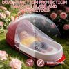 Huracan Faltbares Baby Nestchen mit Moskitonetz & Schulterriemen, Tragbares Babynest aus Baumwollstoff, inkl. weicher Matratze & Decke, Sicherer und gemütlicher Schlafplatz für jungen und mädchen, Rot Bild 2