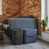 ROTHO Mülleimer Twist 3er-Set Mülleimer 50l mit Deckel, Kunststoff (PP) BPA-frei Bild 2