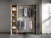 Vente-unique - Kleiderschrank Kleiderschranksystem - B. 110/180 cm - Eichefarben & Grau - DORIAN Bild 5