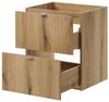 Waschtisch Skelbolu 50x57x39 cm LED-Spiegel Eicheoptik [en. casa] Bild 5