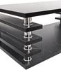 HOOZ Couchtisch Couchtisch mit Rollen 115x65 cm - Marmor-Optik in schwarz Bild 3
