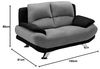 Vente-unique - Sofa 2-Sitzer - Microfaser - Grau & Schwarz - MUSKO Bild 3