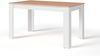 byLIVING Esstisch NORI / Moderner Küchentisch in Eiche-Optik / Untergestell Melamin weiß / Großer Tisch / 120x80, H 75 cm Bild 4