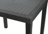 Progarden Esstisch Balkontisch Bistrotisch Terrassentisch Rattan Optik (Packung, 1-St, 1 Tisch), Rechteckig, 78x72 cm, Beistelltisch, Anthrazit, Wetterfest Bild 3