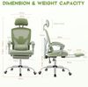 DUMOS Bürostuhl Ergonomisch EIN Schreibtischstuhl mit Komfortarmlehnen Ausgestattet mit Einer Bequemen Lendenwirbelstütze und Fußstütze Office Chair Geeignet für Zuhause Bild 3