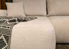 Selsey OVO - Wohnlandschaft U-Form-Sofa mit Schlaffunktion, Bettkasten, Ottomane rechts, Boucle Beige Bild 5