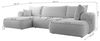 Selsey OVO - Wohnlandschaft U-Form-Sofa mit Schlaffunktion, Bettkasten, Ottomane rechts, Boucle Beige Bild 3