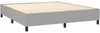 vidaXL Polsterbett mit Matratze Hellgrau 160x200 cm Stoff, Härtegrad: H2 [3128133] Bild 4