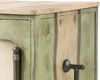 Retro Barregal Zapfsäulen-Design Metall Mango Holz mit Flaschenregal 16 Flaschen Ablage Glashalter für Hausbar massivum Bild 4