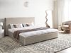 Wasserbett Samtstoff LAVAUR 180 x 200 cm Taupe Bild 2