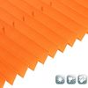 Plisseerollo ohne Bohren Klemmfix 90x130 cm(BxH) Orange Jalousie Sonnenschutz Easyfix Faltrollo Lichtdurchlässig Rollo für Fenster & Tür Bild 2
