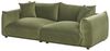 Sofa 3-Sitzer LUVOS Samtstoff Grün Bild 4