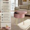 tectake Sitzhocker Ava, rund Bild 4