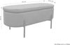 byLIVING Hockerbank Nova, mit Stauraum, Samt-Bezug, Metall schwarz, B 95cm Bild 3