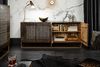 riess-ambiente Sideboard ONYX 180cm dunkelbraun / gold (Einzelartikel, 1 St), Massivholz · Achat · Edelstein · Metall · Kommode · Wohnzimmer Bild 5