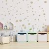 TUPFEN DOTS Wandtattoo 128 Stück | rund & handgezeichnet Punkte | Konfetti AUFKLEBER Kindergarten | unregelmäßige Punkte Wandsticker Kinderzimmer EINFARBIG (Beige) Bild 3