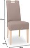 casa NOVA Polsterstuhl Jasmin BHT 46x101x62 cm braun Esszimmerstuhl Freischwinger Schwingstuhl Bild 5
