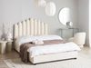 Wasserbett Samtstoff VINCENNES 140 x 200 cm Cremeweiß Bild 2