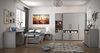 Jugendzimmer Surfino 7 teiliges Komplett Set in Grau und Catania Eiche mit Kleiderschrank, 120x200 Jugendbett mit Bettschubkästen Nachttisch Schreibtisch Kommode Regal - MD110955 Bild 2
