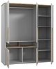 Jugendzimmer Surfino 7 teiliges Komplett Set in Grau und Catania Eiche mit Kleiderschrank, 120x200 Jugendbett mit Bettschubkästen Nachttisch Schreibtisch Kommode Regal - MD110955 Bild 3