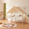 Hausbett Surnadal 90x200 cm Kiefernholz Weiß/Natur [en. casa] Bild 5