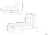 Beliani 'LOIRET' Chaiselongue verstellbar, Polyester, Rot Bild 3