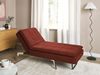 Beliani 'LOIRET' Chaiselongue verstellbar, Polyester, Rot Bild 2
