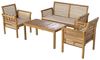 Gartenmöbelset Candela 4-tlg. Akazienholz Holzfarben [casa. pro] Bild 2