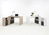 Schreibtisch >LEXO/LEX< in Eiche Dekor - 135,7x74,2x135,7cm (BxHxT) Bild 2