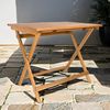 Soma Stehtisch Holztisch Material: Teakholz Farbe: braun (1 x Gartentisch) 80x80 cm Bild 2