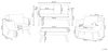Beliani 'VITTORIA' Lounge Set mit Tisch, Cremeweiß, 70 cm Bild 3