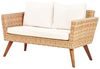 Beliani 'VITTORIA' Lounge Set mit Tisch, Cremeweiß, 70 cm Bild 5