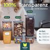 uandu home Vorratsdose Vorratsdosen mit Deckel Luftdicht, Vorratsbehälter Set, BPA Frei, (Vorratsbehälter Set, Aufbewahrungsbox Küche, Luftdichte Aufbewahrungsbox im Set inkl. 80 Etiketten, BPA Frei Kunststoff, Vorratsbehälter Set, Vorratsdosen für all... Bild 3