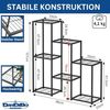 DanDiBo Blumenregal indoor Metall Schwarz 6 Ebenen 96578 Blumentreppe Modern Pflanzentreppe Design Pflanzenregal Bild 2