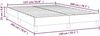 vidaXL Boxspringbett, Stoff, Blau, 140x200 cm Bild 3