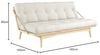 Karup Design Schlafsofa FOLK Gestell Natur, Matratze Natural Bild 2
