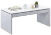 Dmora - Ontario Couchtisch, Couchtisch mit hochklappbarer Platte, niedriger Wohnzimmertisch, 102 x 50 x 43/54 cm, glänzend weiß Bild 3