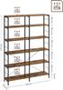 Vasagle Bücherregal Standregal mit 6 Ebenen, Industrie-Design Bild 3