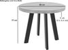 SAM Runder Esszimmertisch 80 cm Sophia, Akazienholz massiv, Esstisch naturfarben, 4-Fuß-Gestell Metall schwarz, Holztisch Industrial, aufgedoppelte Tischplatte 50(25+25mm), FSC® 100% Zertifiziert Bild 2