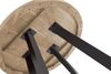 SAM Runder Esszimmertisch 80 cm Sophia, Akazienholz massiv, Esstisch naturfarben, 4-Fuß-Gestell Metall schwarz, Holztisch Industrial, aufgedoppelte Tischplatte 50(25+25mm), FSC® 100% Zertifiziert Bild 5
