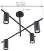 Lindby Deckenleuchten Marilou, Metall, Schwarz IP20, 1 x 10 W LED Bild 5